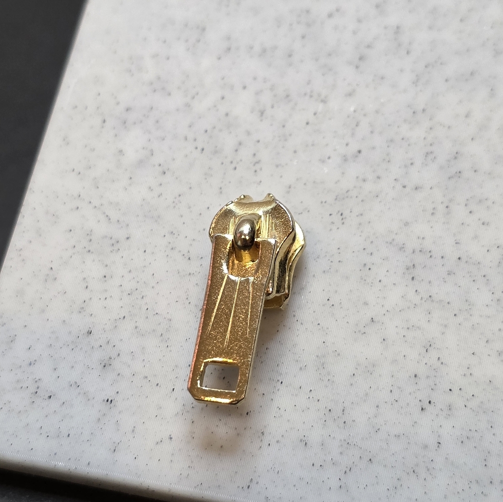 Vintage Zipper Pull Earrings - Picture 2 of 5